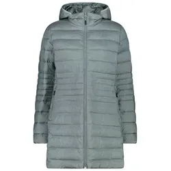 CMP Woman Parka Zip Hood jade mel. (E435) 40 - Funktionsjacke für Damen mit innovativer Sorona Aura Wattierung für hervorragende Wärme und Weichheit. Wasserabweisend und ideal für kalte Tage, vereint Komfort und modernen Stil.