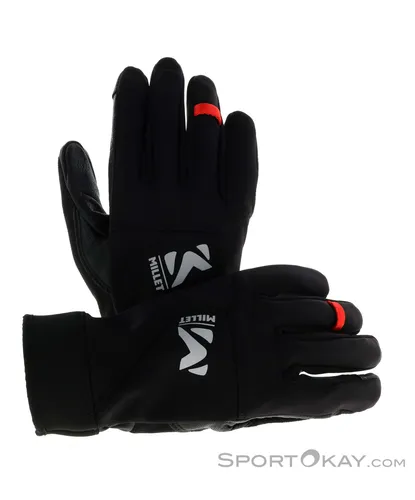 Millet Pierra Ment' II Herren Handschuhe - Schwarz - XS - Leistungsstarker Skitourenhandschuh mit winddichtem, leichtem Material für optimale Bewegungsfreiheit. Ergonomischer Schnitt und Lederhandfläche sorgen für besten Grip. Ideal für Tourenskiwettkämpfe.