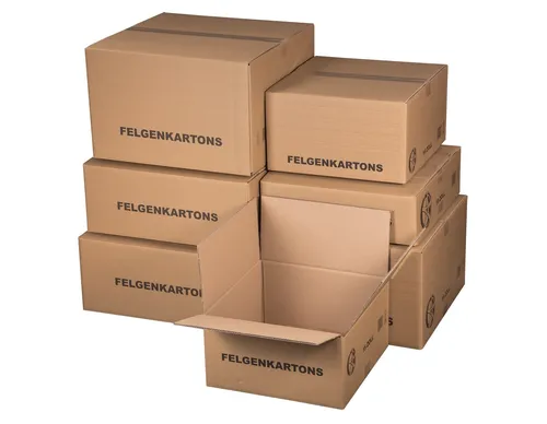4x Felgenkartons Reifenkartons Komplettradkarton Autoreifen für 19" Felgen