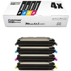 Eurotone 4 Lasertoner ersetzt HP C9730A 645A C9731A 645A C9733A 645A C9732A 645A
