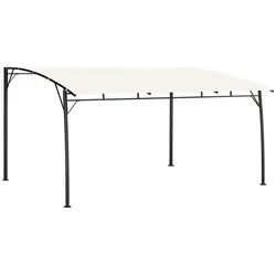 furnicato Markise Creme Pergola 4 x 3 x 2,55 m – Robuste Terrassenüberdachung - Hochwertige Markise in Creme für stilvollen Schatten. Ideal für Garten und Terrasse, schützt vor Sonne und bietet einen gemütlichen Rückzugsort.