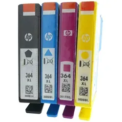 HP Tinten N9J74AE 364XL - 4-farbig, hohe Kapazität für brillante Druckergebnisse in HP DeskJet Druckern
