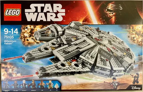 LEGO® STAR WARS™ 75105 Millennium Falcon™ - NEU & ORIGINAL VERPACKT - LEGO Baukasten für Fans von 9-14 Jahren, enthält das ikonische Raumschiff Millennium Falcon™ aus Star Wars, ideal für kreative Bauprojekte.