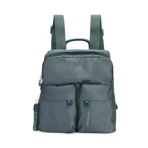 MANDARINA DUCK MD20 Backpack M Rucksack - Stylischer Rucksack in Pine Green, verstellbare Träger für optimalen Tragekomfort, ideal für Damen und perfekt für Alltag und Freizeit.
