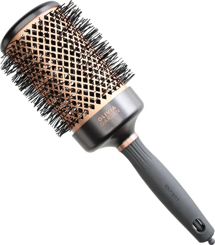 OLIVIA GARDEN Expert Blowout Heat Nylgard Bristle 65 mm - Haarbürste für professionelles Styling, hitzebeständige Nylonborsten sorgen für glänzende Ergebnisse und voluminöse Locken.