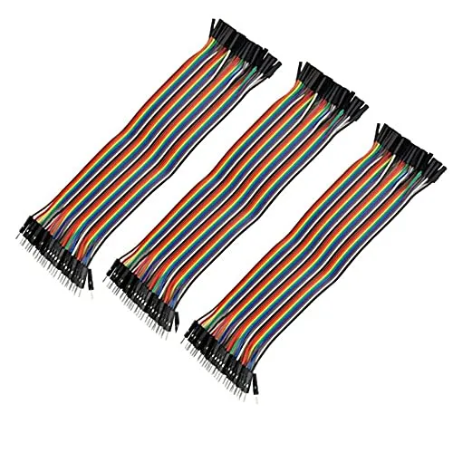 Aihasd 120P 30cm männlich - weiblich Jumper Cable for Breadboard Circuit Test Cable