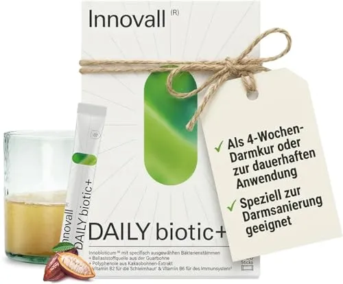 INNOVALL DAILY biotic+ Pulver 126 g - Praktisches Pulver für die tägliche Unterstützung des Wohlbefindens, ideal für eine ausgewogene Ernährung. Jetzt günstig bei Fliegende-Pillen.de bestellen!