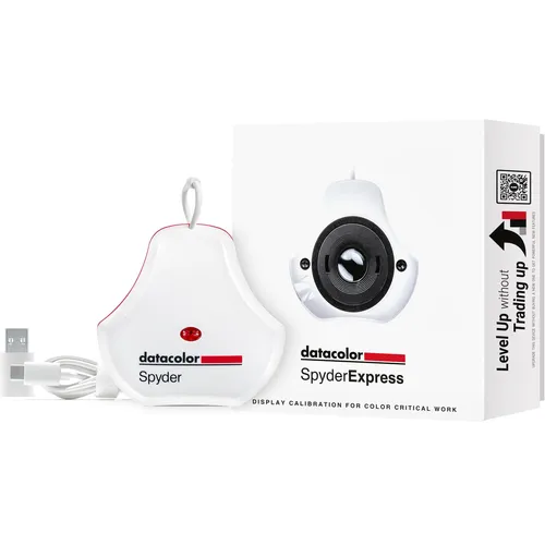 Datacolor SpyderExpress – Effiziente Monitorkalibrierung für präzise Farben - Foto- & Video-Zubehör mit schneller Kalibrierung in nur 90 Sekunden für bis zu 3 Displays, ideal für authentische Farbwiedergabe beim Foto-Editing und Design.
