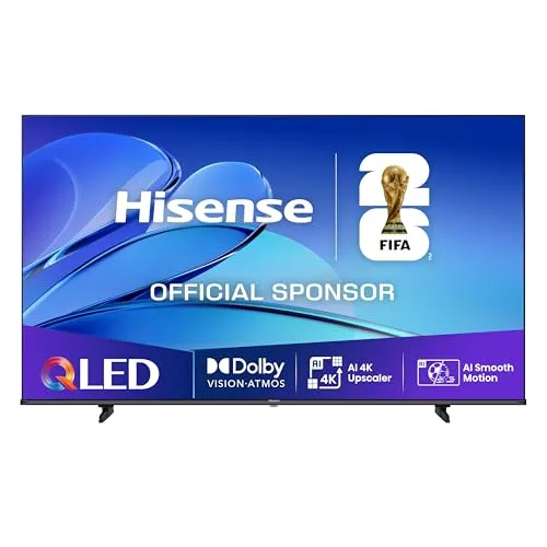 Hisense 43E7Q Fernseher, 43 Zoll, 4K UHD QLED - Fernseher mit QLED-Technologie für lebendige Farben und Dolby Vision Atmos für beeindruckenden Sound. Ideal für Filmabende und Gaming mit Game Mode PLUS für ruckelfreies Spielvergnügen.