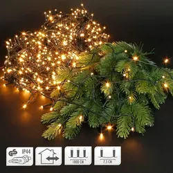 LED Lichterkette GREEN WW-240 - Weihnachtsbeleuchtung - Gesamtlänge von 18 Metern, ideal für stimmungsvolle Dekorationen in der Weihnachtszeit.