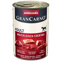 Gran Carno Hunde-Nassfutter Original Adult Multifleisch-Cocktail 400 g - Hochwertige, artgerechte Ernährung mit frischen Fleischzutaten für ausgewachsene Hunde