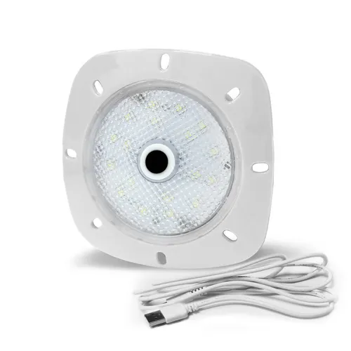 SeaMaid LED Unterwasserlicht 18 LED RGB - Magnetlampe für Poolbeleuchtung - Schwimmbeckenbeleuchtung mit 18 RGB-LEDs, sorgt für stimmungsvolle Atmosphäre und ist einfach zu montieren dank Magnetbefestigung.
