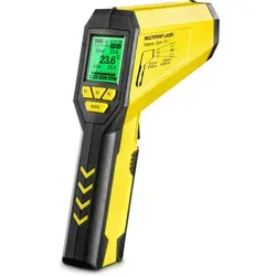 TROTEC Infrarot Thermometer TP10 – Präzises Temperaturmessgerät - Infrarot-Thermometer mit Messbereich von -50°C bis +1850°C, ideal für präzise Temperaturmessungen in Industrie und Handwerk, inklusive Datenlogging für bis zu 30 Messpunkte.