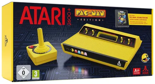 Atari 2600+ Pac-Man Edition: Klassische Heimkonsole im Retro-Design - Konsolen mit inkl. CX40+ Wireless Joystick, HDMI-Anschluss für sofortigen Spielspaß und nostalgische Spieleerlebnisse.