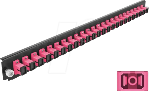 DELOCK 43355 - 19'' Spleißbox Frontblende, 24 Port, SC Simplex, violett