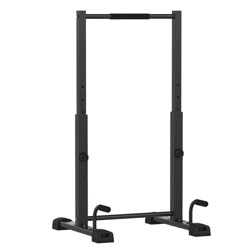 SPORTNOW Dip Barren Dip Station - Höhenverstellbar und bis 540 kg belastbar - Dip-Station für Krafttraining, aus robustem Stahl mit verstellbarer Höhe von 93 bis 117 cm. Ideal für sicheres Training und maximale Stabilität.