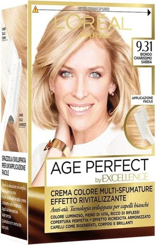 L'OREAL Perfect Age Excellence 09.31 - Shampoo für Frauen in der Farbgruppe Blond, mit langanhaltendem Farbspeicher-Effekt für strahlende Haarfarbe und gesunden Glanz.