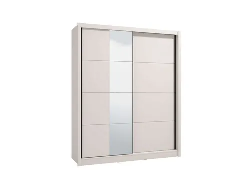 INOSIGN Schwebetürenschrank Albi - Schwebetürenschrank in cashmere oder weiß mit integriertem Spiegel, platzsparend und FSC®-zertifiziert – ideal für modernes Wohnen.