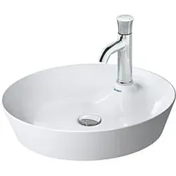 Duravit Cape Cod Aufsatz-Waschbecken 23284800001 Ø 48cm, mit Hahnloch, ohne Überlauf, Weiß WonderGliss