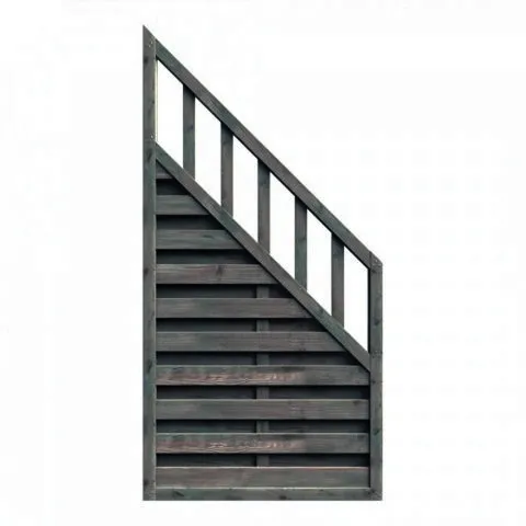 Delta Zaun Freiburg 90x180-90 kdi Grau 5900236507074