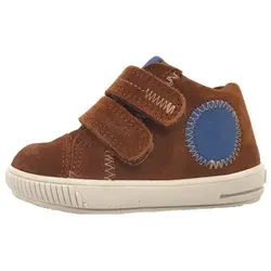 Superfit Moppy braun/blau (3000) 21 - Kinder Halbschuhe für kleine Abenteurer, mit flexibler Sohle und doppeltem Klettverschluss für einfaches An- und Ausziehen. Chromfrei gegerbtes Leder sorgt für ein optimales Fußklima.