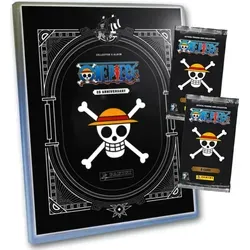 Panini One Piece Karten - Anniversary Sammelkarten (2025) - 1 Mappe + 2 Booster