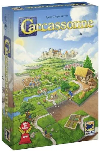 Asmodee Quarzuhr Hans im Glück UNBOX Now Carcassonne V3.0 - Spannendes Gesellschaftsspiel für 2-5 Spieler, ideal für Familienabende!
