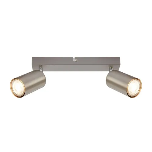 Deckenstrahler 2 Flamming Deckenleuchte GU10 Schwenkbar Küche 255mm Matt-Nickel