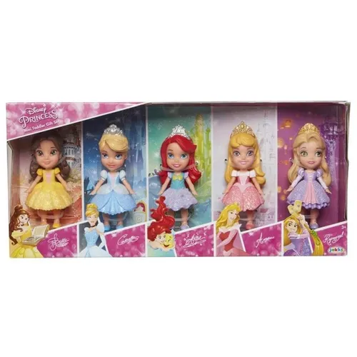 Disney Minipuppen Prinzessinnen 5er Set, 7,5 cm - Actionfiguren Set mit beweglichen Disney Princess Puppen, ideal für Kinder zum Spielen und Sammeln. Perfekt für unterwegs und Geschenke!