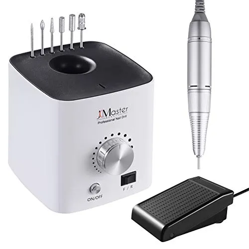 JCMASTER® Profi Nagelfräser Set - 30.000 U/Min für Gelnägel & Acrylnägel - Elektrische Nagelfräser mit stufenloser Regulierung und 6 Aufsätzen. Ideal für professionelle Nagelpflege – leise, vibrationsarm und für Rechts- und Linkshänder geeignet.