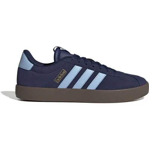 ADIDAS Herren Freizeitschuhe VL Court 3.0 - Sneaker aus weichem Leder mit zusätzlichem Komfortfutter, leichte Dämpfung für superbequemen Gang und vulkanisierte Gummiaußensohle für Flexibilität und lässigen Skate-Vibe.