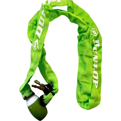 Dunlop bicycle chain lock 120 cm (green) (120 cm) (8711252416984GREEN)