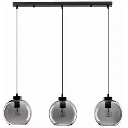 Nova Luce Pendelleuchte PALMER - Moderne Pendelleuchte aus Metall und Rauchglas, höhenverstellbar und dimmbar für eine gemütliche Atmosphäre über dem Esstisch.