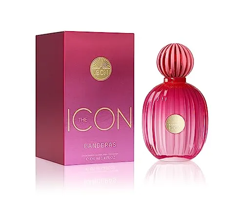 Antonio Banderas Eau de Parfum The Icon For Women - Elegantes Eau de Parfum für Frauen, 100 ml. Verführt mit frischen Noten von Bergamotte und floralen Aromen, ideal für jeden Anlass.