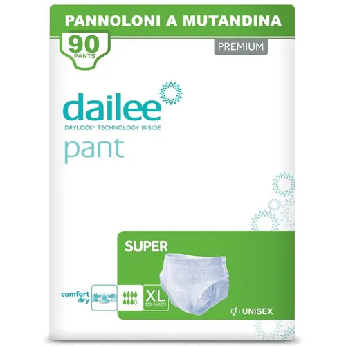 Dailee Pant Premium Super Gr. XL - Inkontinenzhosen für Männer und Frauen - Inkontinenzhilfen mit hoher Saugfähigkeit von 2200 ml, ideal für sicheren Schutz und Komfort im Alltag.