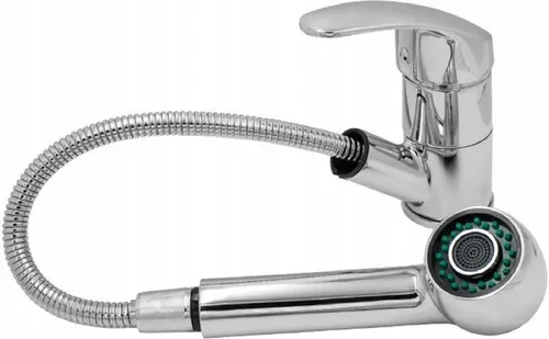 Spültischarmatur Wasserhahn Ausziehbar 10907 - Küchenarmatur mit ausziehbarer Brause, zwei Strahlarten und Anti-Kalk-System für einfache Reinigung und lange Lebensdauer.