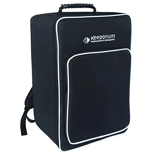 keepdrum CB02 Rucksack-Tasche für Cajon - Hüllen & Koffer für Schlagzeug & Percussion, wasserabweisend und reißfest, ideal für den sicheren Transport von Cajons bis 50x30x30cm.