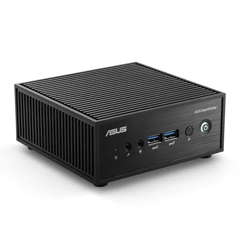 ASUS PN42 Mini PC mit Windows 11 Home - Ultrakompakter Mini-PC mit Intel N200, 16 GB RAM und 500 GB SSD. Lüfterlos für geräuschlosen Betrieb, ideal für Home und Business, unterstützt bis zu drei Displays.