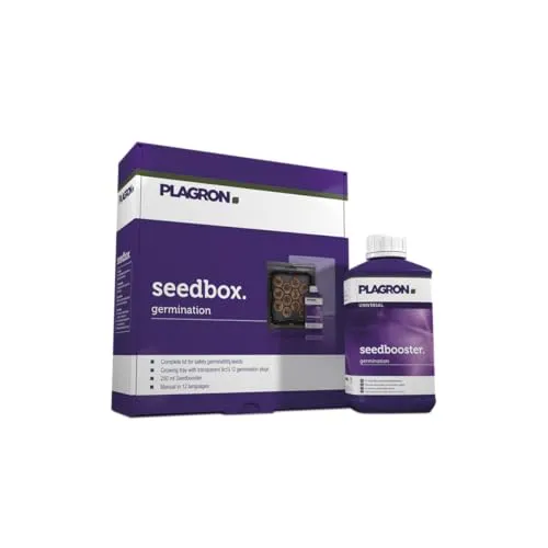 Plagron Aussaat Kit SeedBox - Praktisches Aussaat Kit für den einfachen Start von Pflanzen, aus robustem Kunststoff gefertigt und ideal für den Garten- und Kräuteranbau.