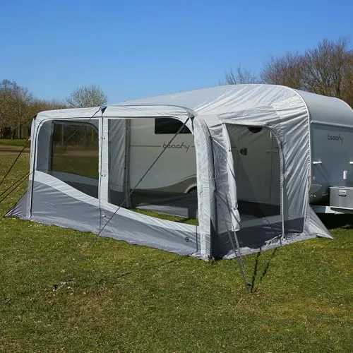 your GEAR Brela Air 360 - Luftvorzelt für Hobby Beachy Caravan - Kompaktes Luftvorzelt mit Sonnendach für den Hobby Beachy – einfacher Aufbau und hohe Stabilität durch innovatives Luftgestänge. Ideal für entspannte Tage im Freien!