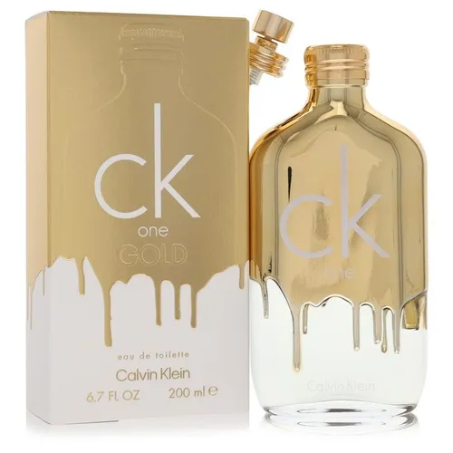 Calvin Klein CK One Gold Eau de Toilette Unisex 200 ml - Unisex Duft, 200 ml – ideal für Frauen und Männer, bietet einen frischen, aromatischen Duft mit Kräuternoten, perfekt für den täglichen Gebrauch und warme Tage.