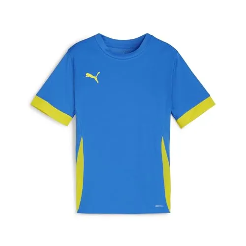 Puma Unisex Teamgoal Matchday Jr Fußballtrikot, Ignite Blue-Puma White-Faster Yellow, 128 EU