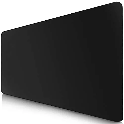 Sidorenko Gaming Mauspad XXL in schwarz - Großes Mousepad XXL 900x400 mm - rutschfeste Schreibtischunterlage für Büro - Desk Mat mit Fransenfreie Ränder - Präzises und langlebiges groß Mouse Pad