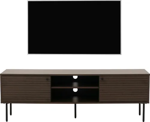 TV-Rack MCW-N78 - Skandinavischer Lowboard TV-Schrank - TV-Halterungen im skandinavischen Stil, gefertigt aus hochwertigem Metall und Holz, ideal für stilvolle Wohnzimmer und platzsparende Lösungen.