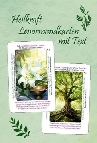 Heilkraft Lenormandkarten mit Text - Aura & Chakra: Entdecken Sie die heilende Kraft der Lenormandkarten für Ihre spirituelle Entwicklung und innere Balance.