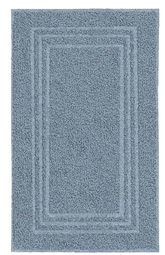 Kleine Wolke Frottiervorleger Lodge, 50x 80 cm Stahlblau