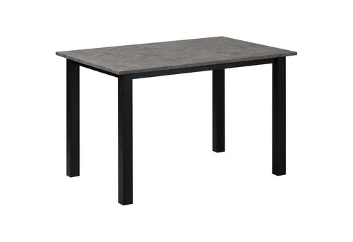 Esstisch OTTO HOME "Babetta" – Zementoptik, Schwarz, 120 cm - Moderner Esstisch in Zementoptik mit schwarzem Metallgestell. Ideal für stilvolle Wohnräume. Perfekt für gesellige Abende und einfach zu montieren.