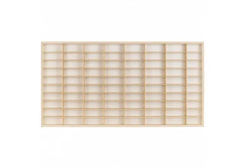 ArtTwist Modellauto Vitrine für Hot Wheels | 80 Fächer | Wanddeko und Organisation - Praktische Modellauto Vitrine mit 80 Fächern (9,6 × 4 × 4 cm) für eine ordentliche Präsentation Ihrer Sammlung. Robuste Konstruktion aus Holz, ideal für Hot Wheels und andere Sammlerstücke. Einfache Montage inklusive Montagematerial.