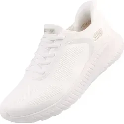 Skechers Damen Sneakers, Sports Shoes in Weiß, 39 EU - Damen-Sneaker aus funktionellem Strickgewebe, mit anatomisch geformter, stoßdämpfender Zwischensohle für optimalen Komfort und flexible Traktionslaufsohle.