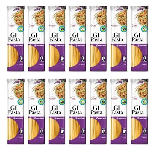 GI Pasta Spaghetti mit hohem Protein- und Ballaststoffgehalt - Proteinreiche Spaghetti-Nudeln mit 250 g – ideal für eine bewusste Ernährung! Genießen Sie eine köstliche Low-Carb-Pasta, die sättigt und unterstützt eine ausgewogene Ernährung.